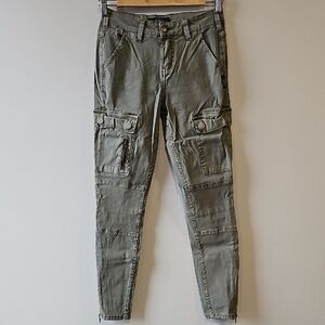 Silver Jeans Skinny 27x29 Cargo Pants in Olive